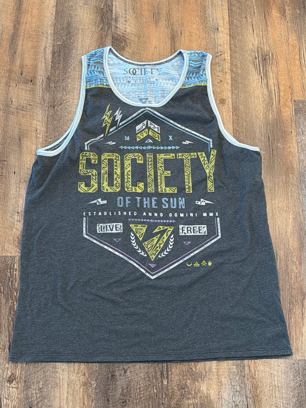 Society of the Sun Graphic Tank Top Men’s XL Surf Streetwear